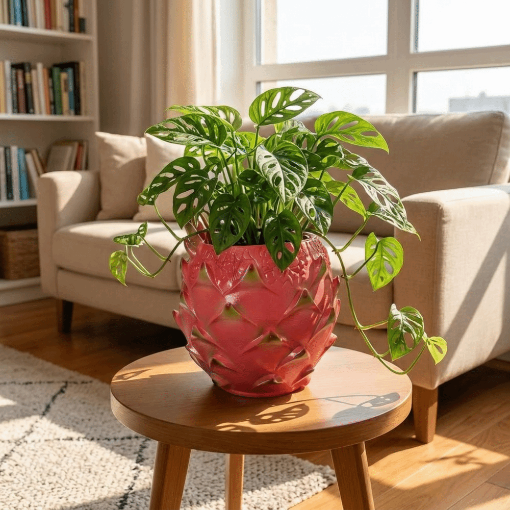 Snake Plant Ceramic - مزهرية فاكهة التنين الإبداعية المصنوعة من