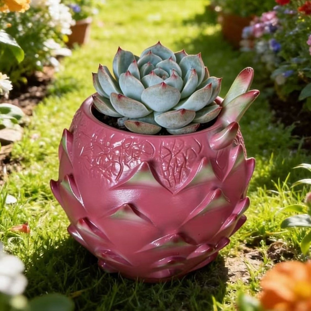 مزهرية فاكهة التنين الإبداعية  - مراجعة Snake Plant Ceramic وسعره